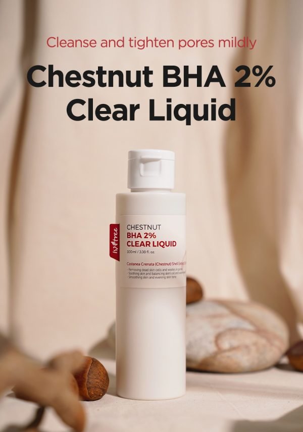 ISNTREE Chestnut BHA 2% Clear Liquid 100ml - Image 3