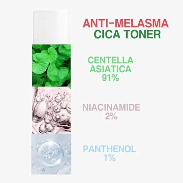 CARE:NEL Anti-Melasma Cica Treatment Toner 155ml - Image 5