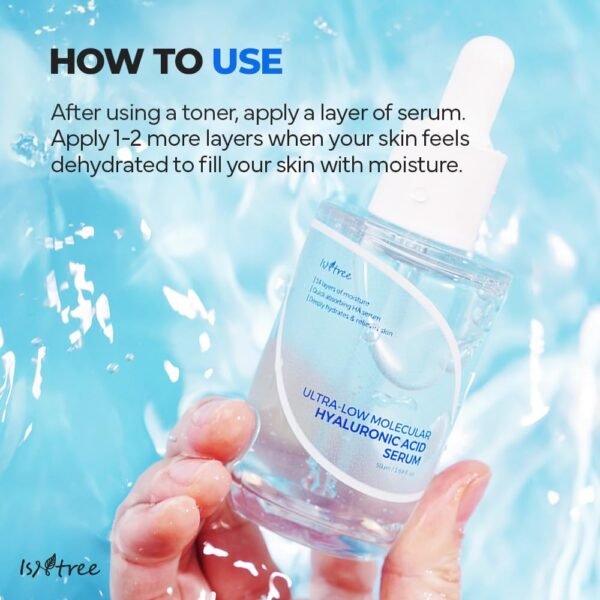 ISNTREE Ultra-Low Molecular Hyaluronic Acid Serum 50ml - Image 5