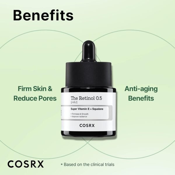 COSRX The Retinol 0.5 Super Vitamin E + Squalane 20ml - Image 2