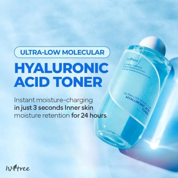ISNTREE Ultra-Low Molecular Hyaluronic Acid Toner 300ml - Image 2