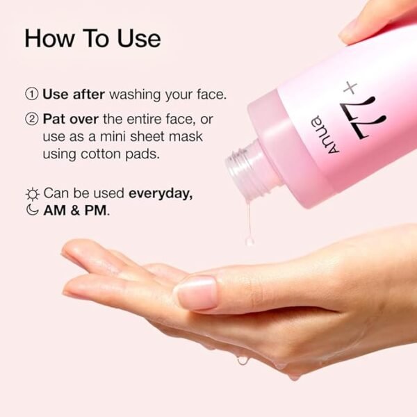 ANUA Peach 77 Niacin Essence Toner 250ml - Image 5