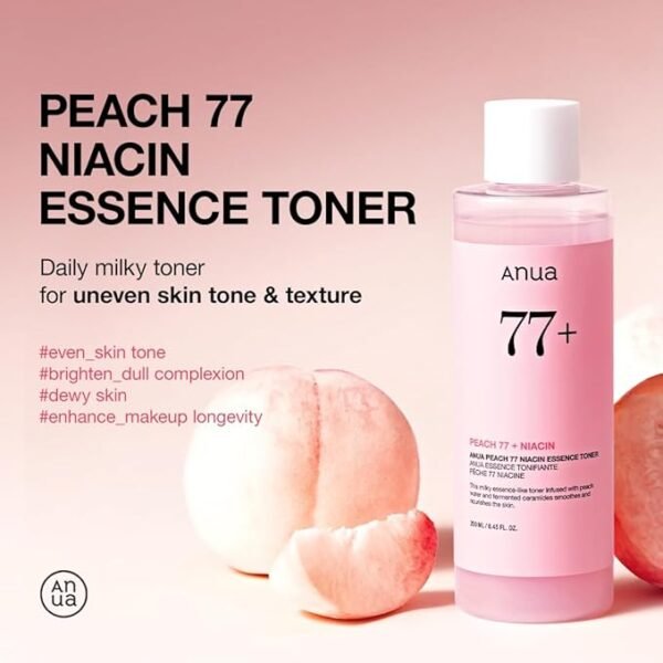 ANUA Peach 77 Niacin Essence Toner 250ml - Image 3