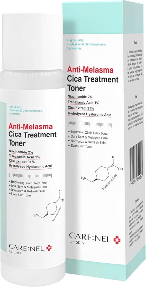 CARE:NEL Anti-Melasma Cica Treatment Toner 155ml - Image 4