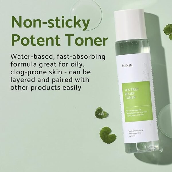 IUNIK Tea Tree Relief Toner 200ml - Image 5