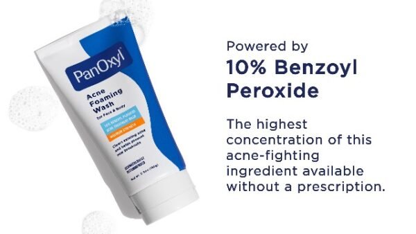 PanOxyl Acne Foaming Wash (10% Benzoyl Peroxide Maximum Strength) - Image 3