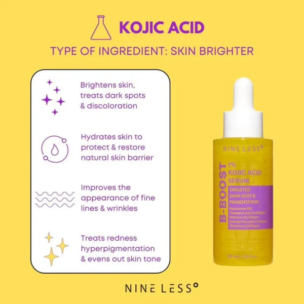 Nineless B-Boost 1% Kojic Acid Serum - Image 3